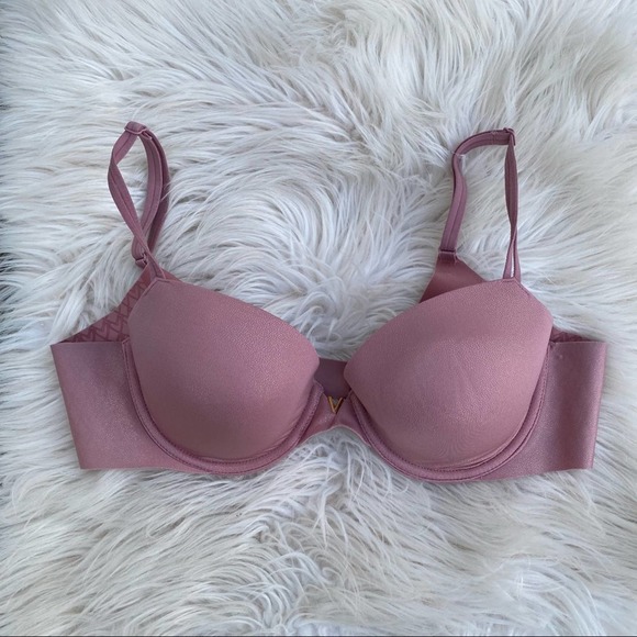 Victorias Secret pink blush sparkle lined Demi 36B - Picture 2 of 5